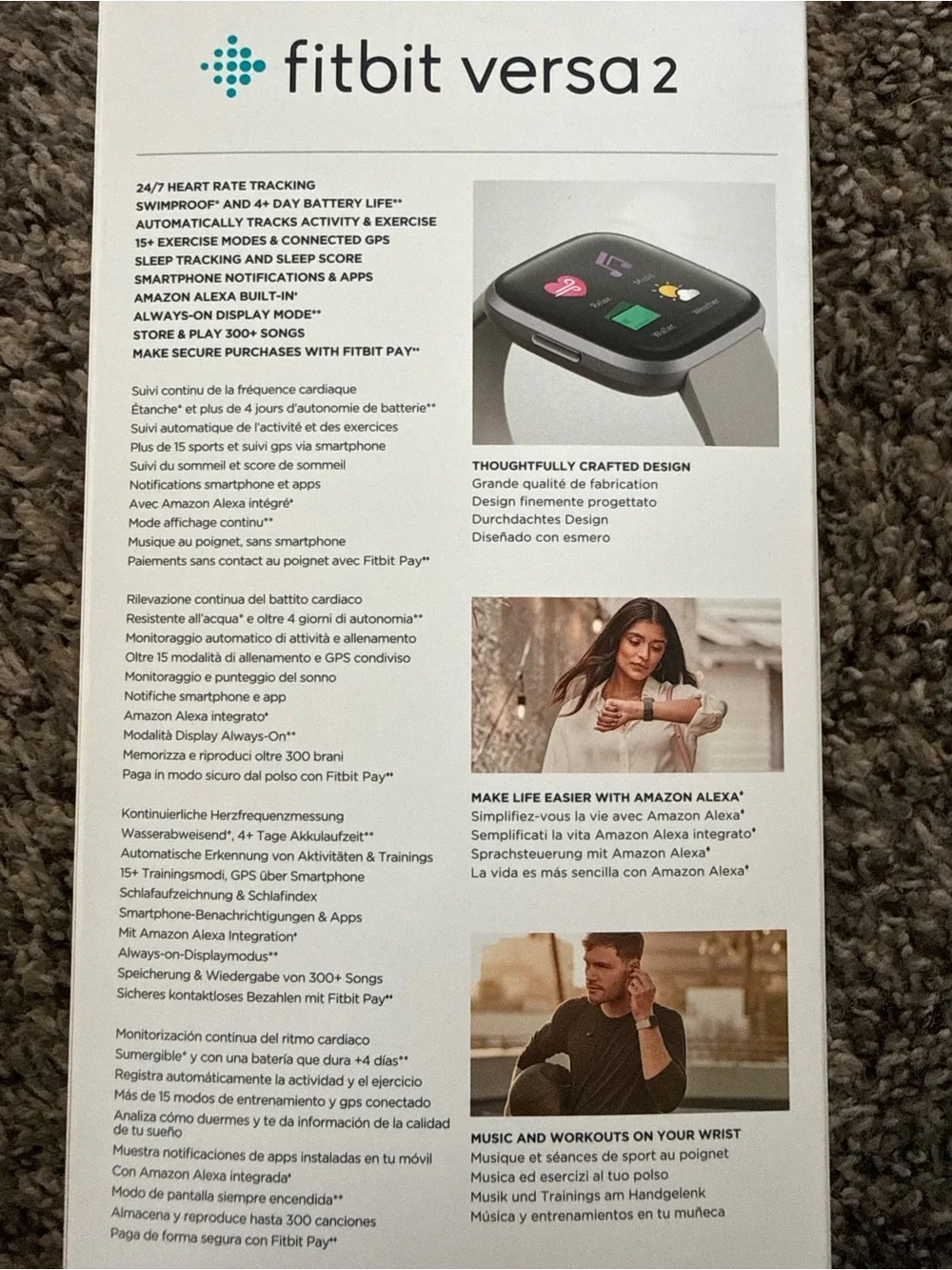 fitbit versa 2 Smartwatch with extra band